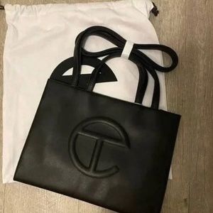 Black medium telfar bag